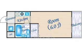 ロイヤルエスペラントオクノ【4階】の間取り