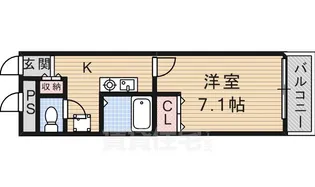 プレジールエスパース【1階】の間取り