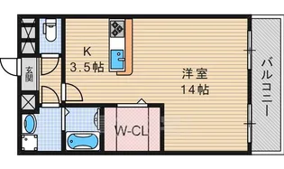 シャンテー御殿山2番館【1階】の間取り