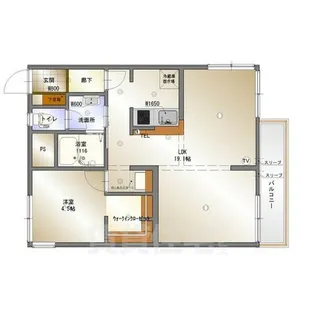 霞ヶ丘ハイツ【1階】の間取り