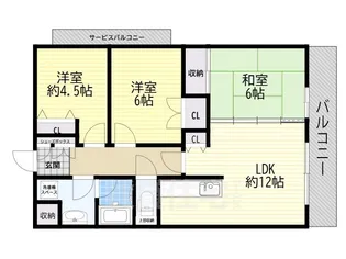 サンメゾン吹田2【2階】の間取り