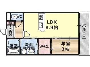 大阪府摂津市香露園【アパート】の間取り