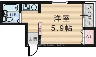 ラ・クルー豊中本町【3階】の間取り