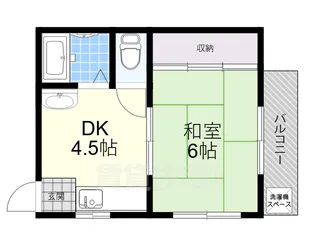 ユーエスハイツ【3階】の間取り