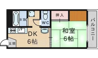 大豊マンション【2階】の間取り
