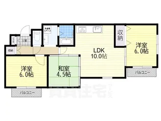豊中スクエアガーデン【1階】の間取り