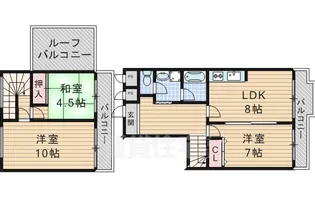 グリーンヴィラ田中【4階】の間取り