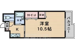 カルム東豊中【5階】の間取り