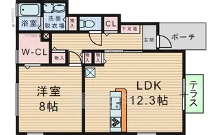フランドール【1階】の間取り