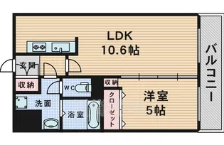 アーバネックス豊中桜塚【8階】の間取り