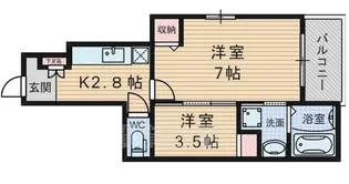 ラ・フォンテ【1階】の間取り
