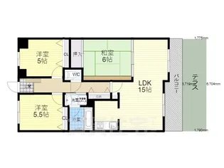 アコール隆豊【1階】の間取り
