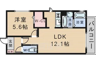 大阪府豊中市走井3丁目【アパート】の間取り