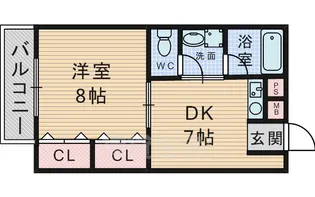 ローレル参番館【1階】の間取り