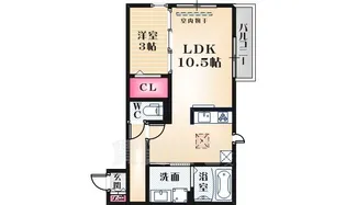 クレールコート【1階】の間取り