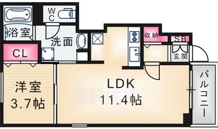 メゾンドエール1【1階】の間取り