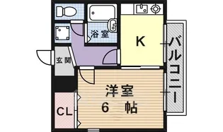 カーサポンテアルト【1階】の間取り