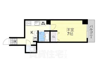 ラ・フォンテ尼崎駅前【8階】の間取り