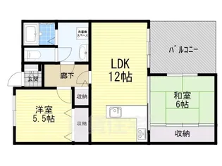 アミング潮江15-2号棟【2階】の間取り