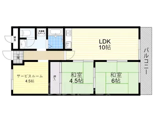 ハイツ尼崎【409号室】の間取り