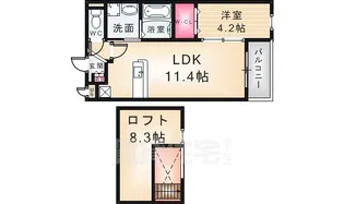 兵庫県尼崎市上坂部3丁目【アパート】の間取り