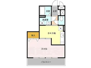 大阪府堺市北区長曽根町【アパート】の間取り