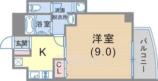 アクアプレイス新神戸駅前【4階】の間取り