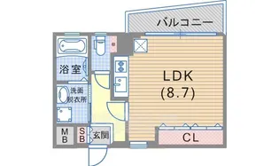 SUMIALE山本通【2階】の間取り