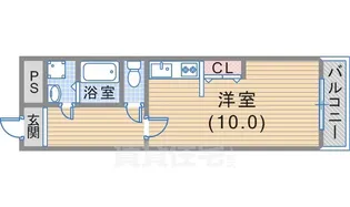 ラムール三宮【3階】の間取り