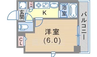 エステムコート神戸県庁前【10階】の間取り