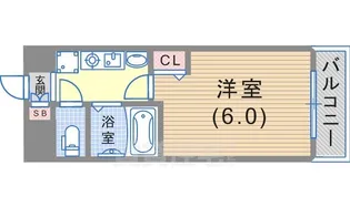 エステムコート神戸・県庁前【1004 号室】の間取り