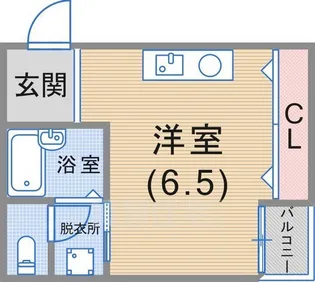 シャトー璃美【2階】の間取り