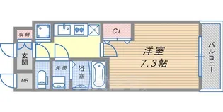 プレサンス三宮フラワーロード【10階】の間取り