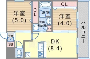 エステムプラザ神戸大開通ルミナス【11階】の間取り