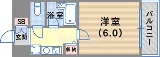エスリード新神戸【7階】の間取り