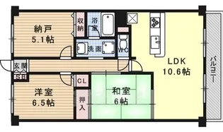 サンパティーク昆陽【3階】の間取り