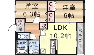 フォレスト【2階】の間取り