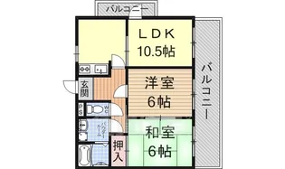 グランメール桜野【2階】の間取り