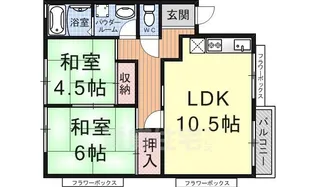 ガーデンハウス南郷【1階】の間取り