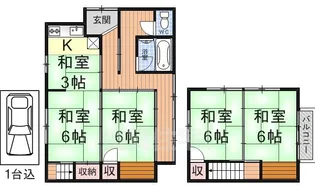 滋賀県大津市瀬田1丁目【一戸建】の間取り