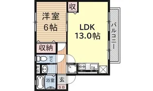 ピシックK2【1階】の間取り