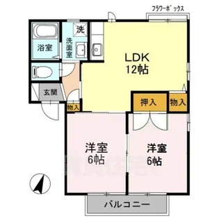 スリーパブリックA棟【2階】の間取り