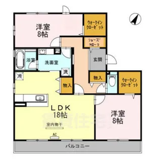 カーサリシェス【2階】の間取り