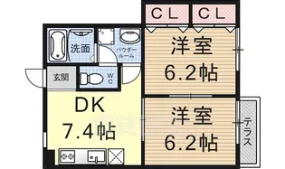 カーサKei【1階】の間取り
