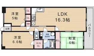 シャルマンコーポ草津野村【8階】の間取り