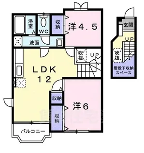 ジュネス瀬田A【2階】の間取り