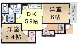 ポポラーレ【1階】の間取り