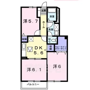 パルテール【1階】の間取り