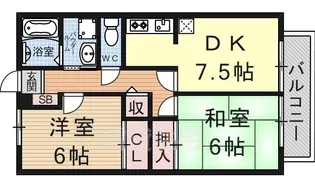 ポピュレール【1階】の間取り