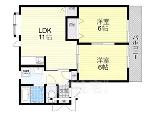 スリーパブリック B【2階】の間取り